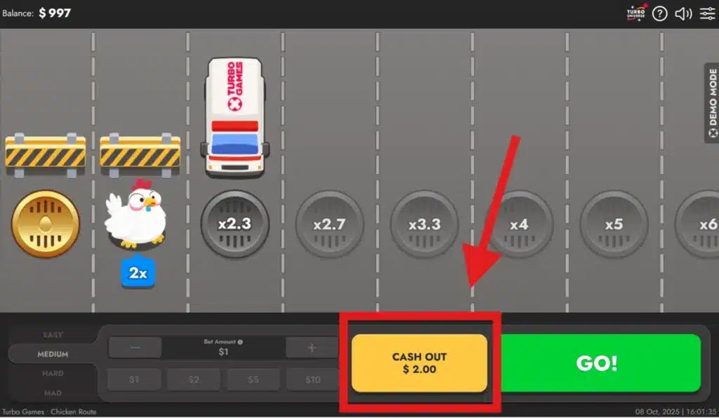 cashout chicken route