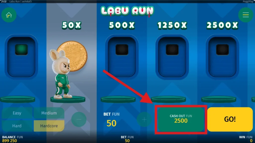 cashout sur labu run