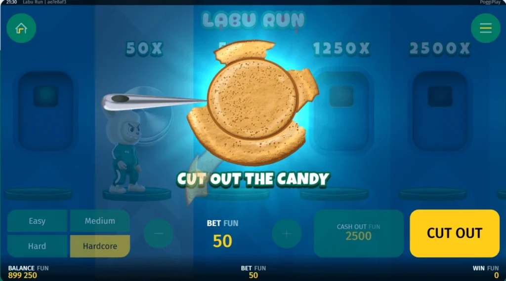 jeu du biscuit sucré labu run casino
