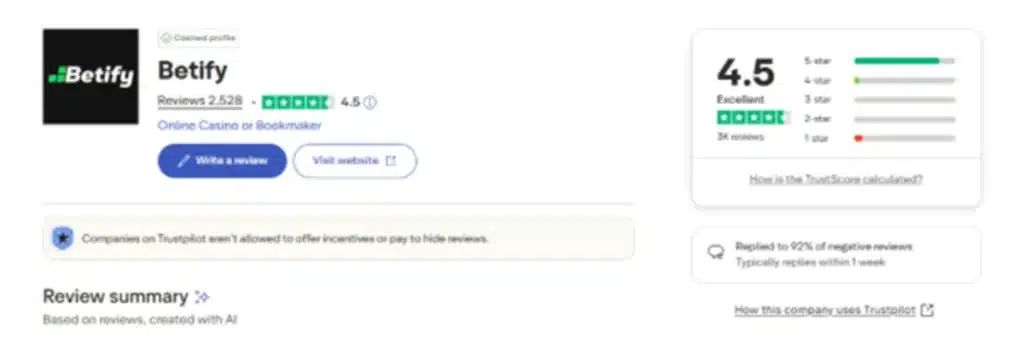 betify alternative gmk casino