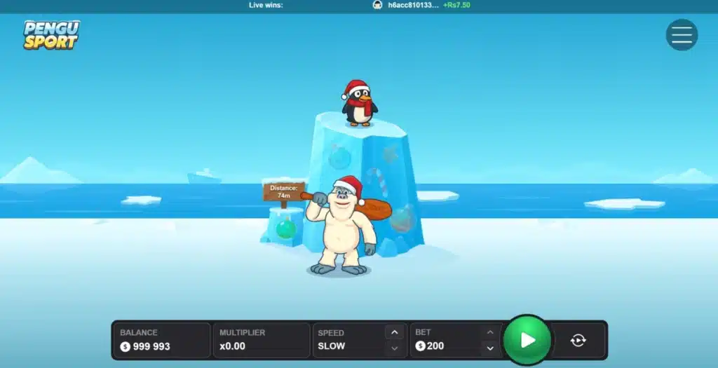 pengu sport jeu d'argent