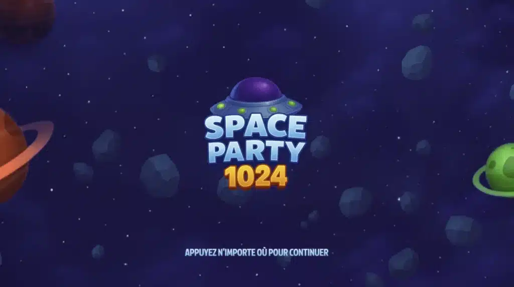 machine à sous space party 1024