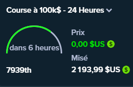 course 100k stake