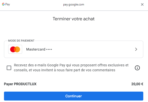 authentification google pay casino