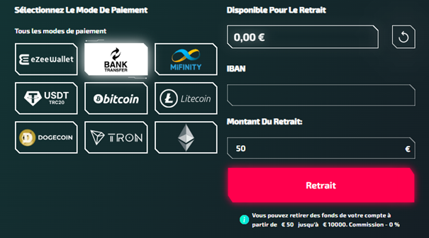 retrait google pay au casino