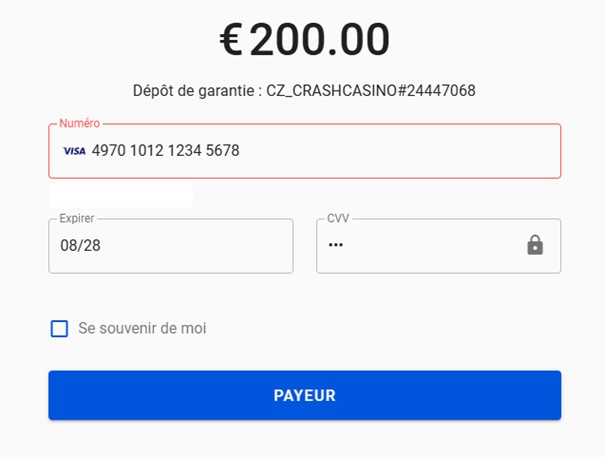 dépôt casinozer visa