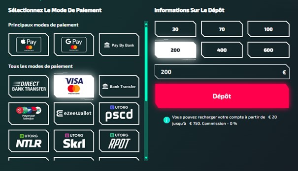 visa casinozer