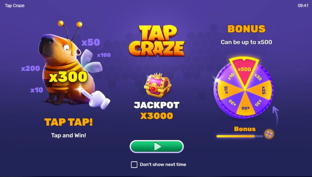 tap craze jackpot