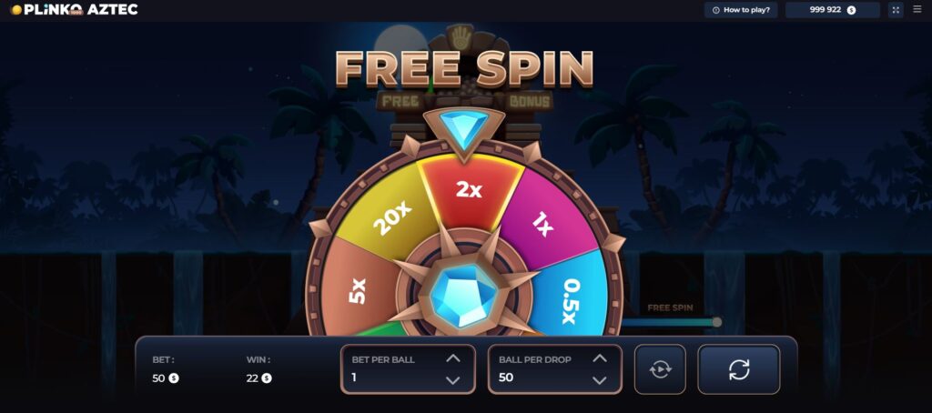 free spins plinko aztec inout