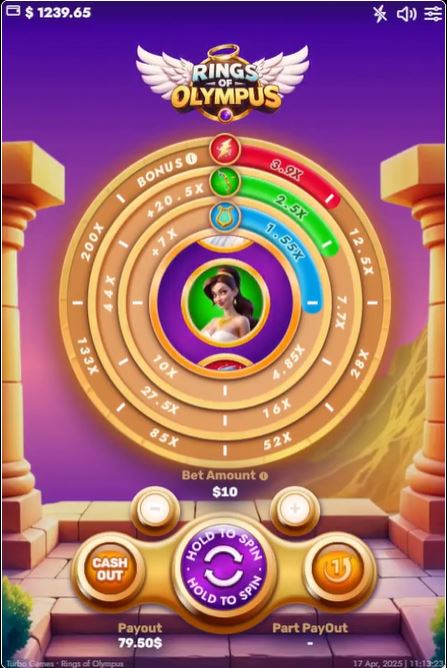 rings of olympus turbo games