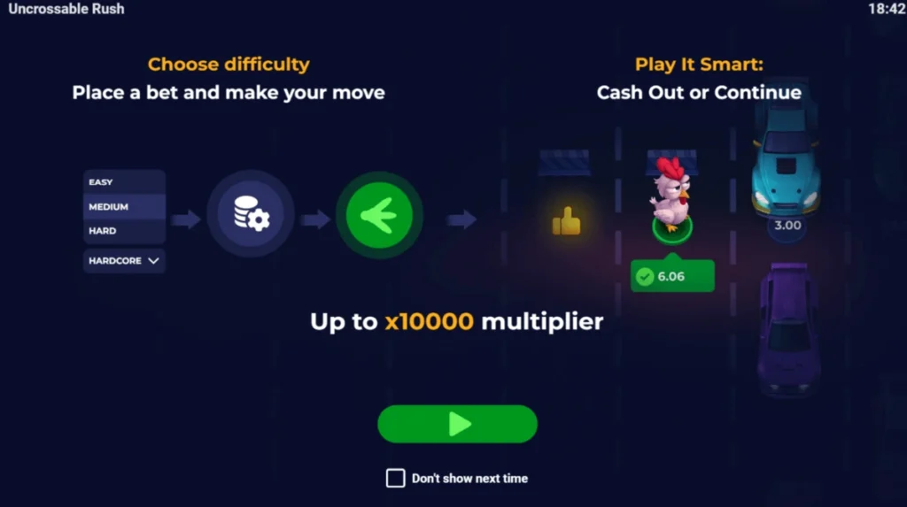 comment jouer à uncrossable rush