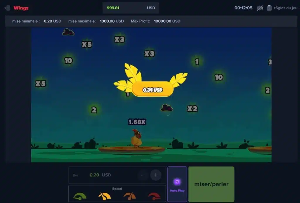 gains sur wingz en argent