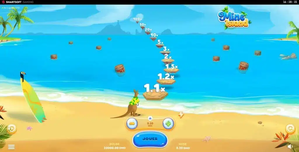 avis mine island au casino