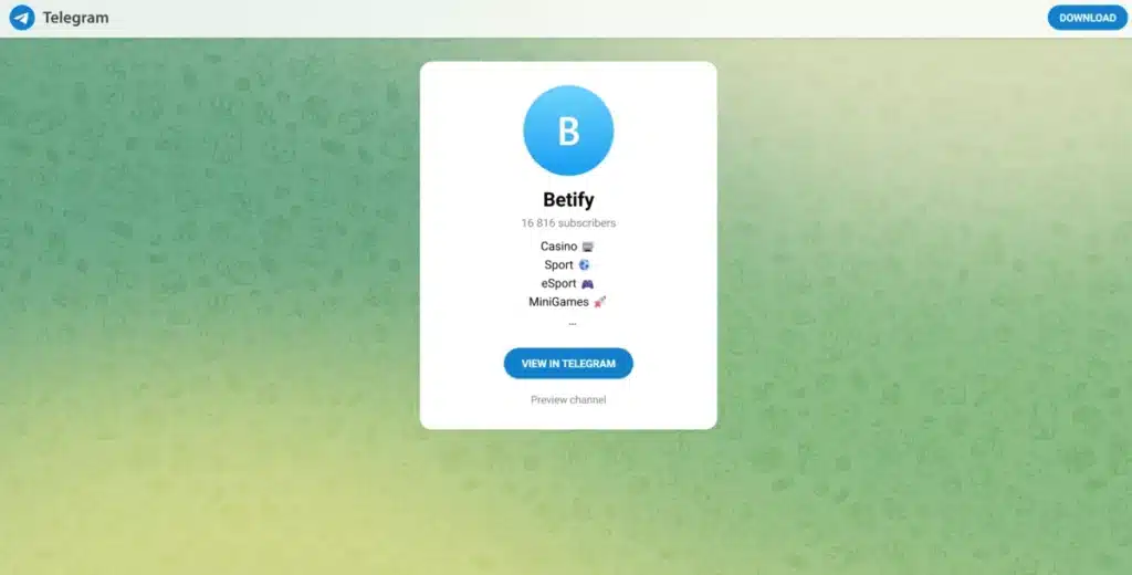 betify telegram